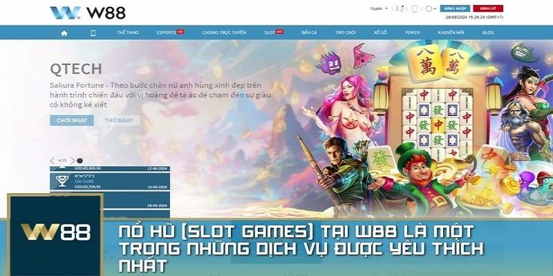 Chất lượng game nổ hũ cực lôi cuốn chỉ có tại trang W88