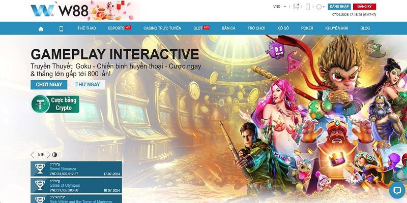 Cách thức giúp bạn trải nghiệm game nổ hũ tại W88